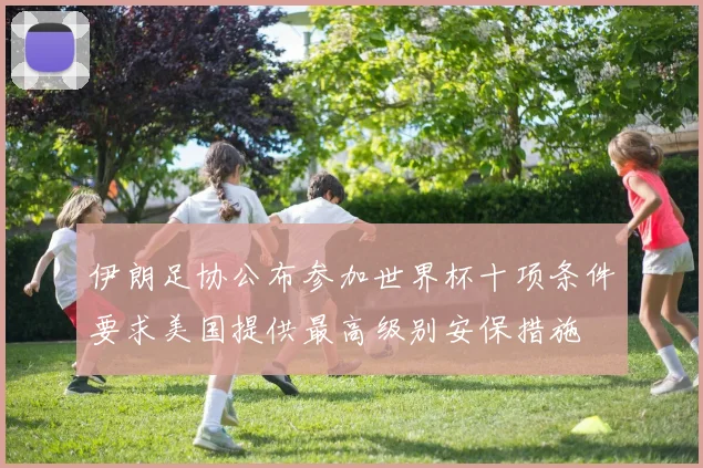 伊朗足协公布参加世界杯十项条件要求美国提供最高级别安保措施