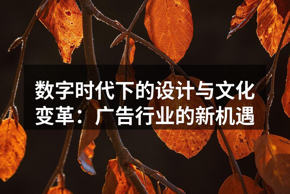 数字广告设计的艺术与科技结合